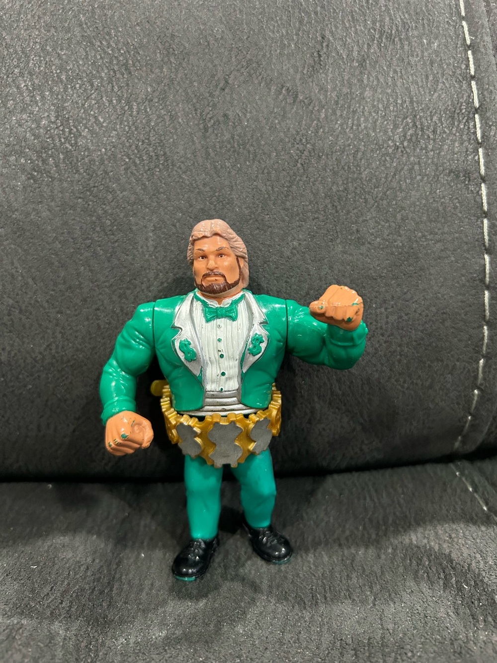 Million Dollar man; Ted Dibiase WWF vintage Hasbro figure with belt! 💴 💵 💰